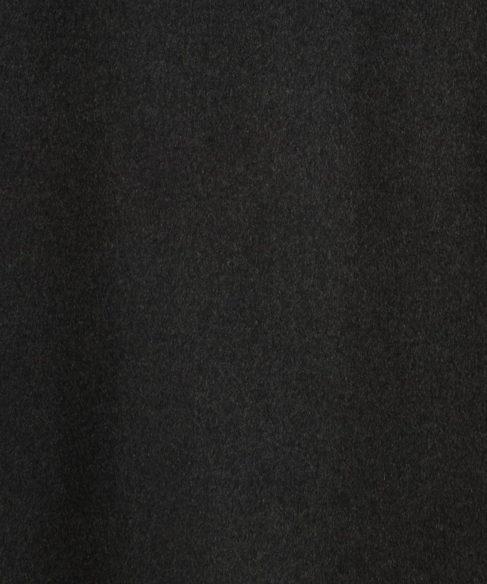 GJUAD33500 Jocomomola(ホコモモラ) 【2WAY】Wフェイスリバーフード付きロングコート ダークグレー