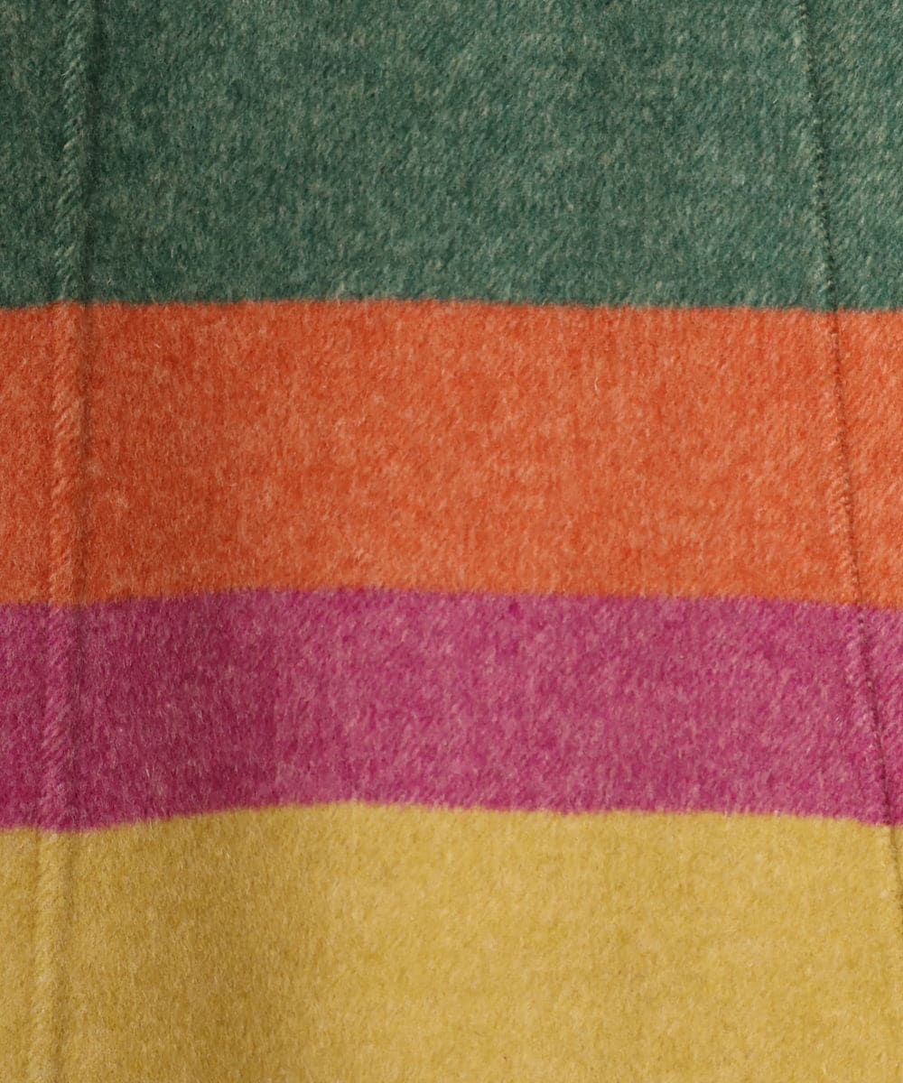 GJUAD33500 Jocomomola(ホコモモラ) 【2WAY】Wフェイスリバーフード付きロングコート ダークグレー