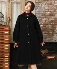 GJUAD34500 Jocomomola(ホコモモラ) ウールモッサロングコート レッド