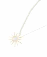 GK2AD01130 Sybilla(シビラ) アスタリスクコットンパールネックレス ゴールド