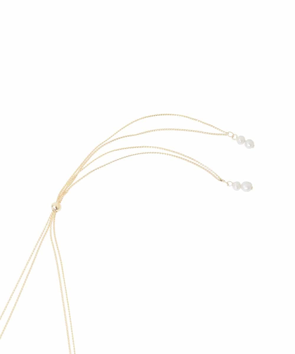 GK2AD04130 Sybilla(シビラ) アジャスター付き2連パールネックレス ゴールド×パール
