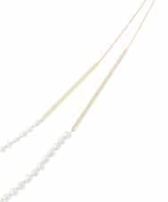 GK2AD04130 Sybilla(シビラ) アジャスター付き2連パールネックレス ゴールド×パール