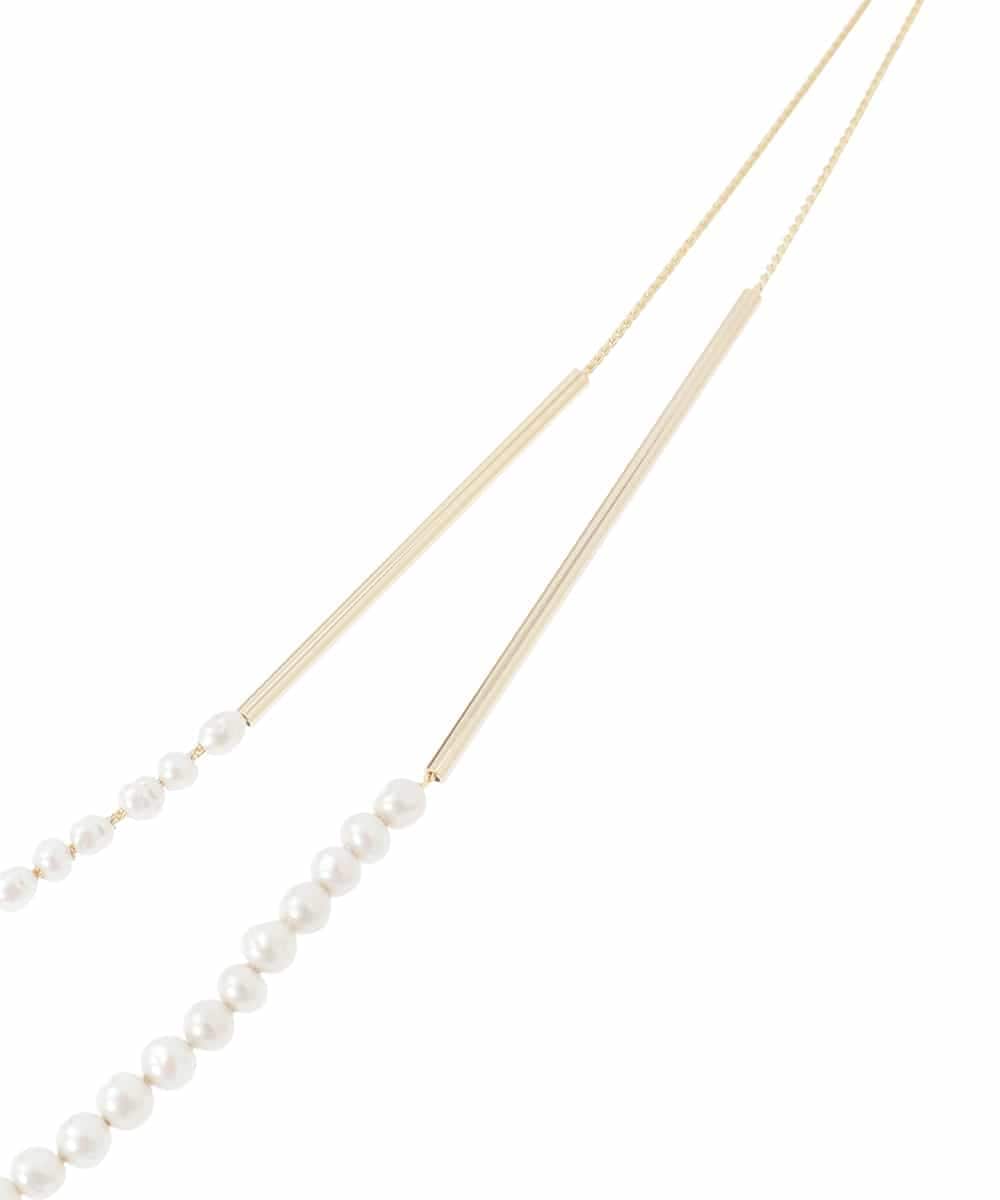 GK2AD04130 Sybilla(シビラ) アジャスター付き2連パールネックレス ゴールド×パール