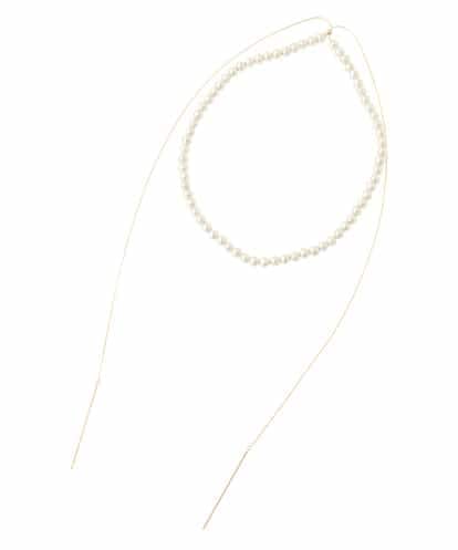 GK2CA01090 Sybilla コットンパールロングネックレス