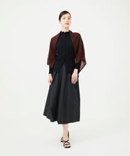 GK3AG01170 Sybilla(シビラ) カシミヤ三角ストール ブラウン