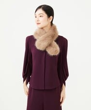 GK3AG10130 Sybilla(シビラ) フェイクファーティペット グレージュ