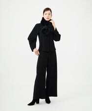 GK3AG10130 Sybilla(シビラ) フェイクファーティペット ブラック