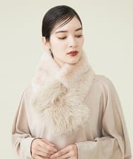 GK3AS03090 Sybilla(シビラ) フェイクファーストール ベージュ