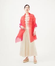 GK3GA01150 Sybilla(シビラ) グラデーションストール レッド