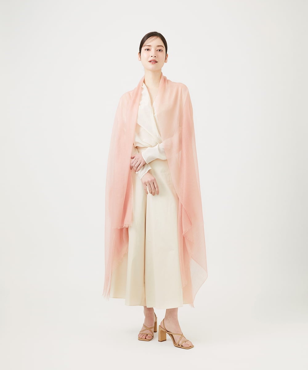 GK3GD01170 Sybilla(シビラ) カシミヤカラーストール ピンク