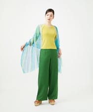 GK3GD02150 Sybilla(シビラ) マルチストライプリネンストール ブルー系