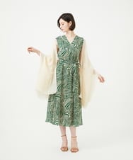 GK3GE30150 Sybilla(シビラ) リネン混カラーストール アイボリー
