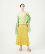 GK3GF01150 Sybilla(シビラ) チェッカー柄リネンストール ブルー系