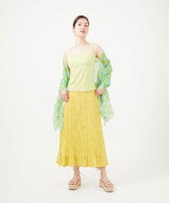 GK3GF01150 Sybilla(シビラ) チェッカー柄リネンストール ブルー系