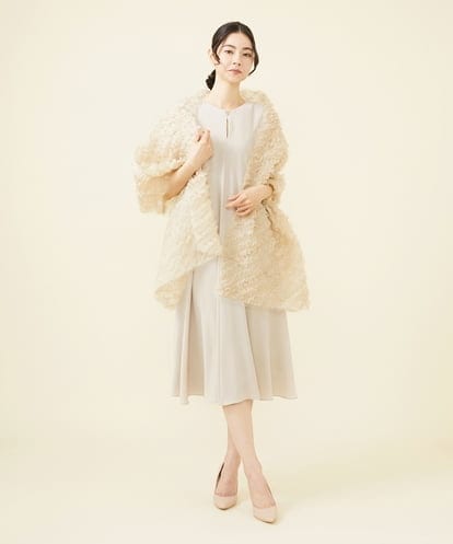 GK3GV01290 Sybilla フリルギャザーシルクスカーフ