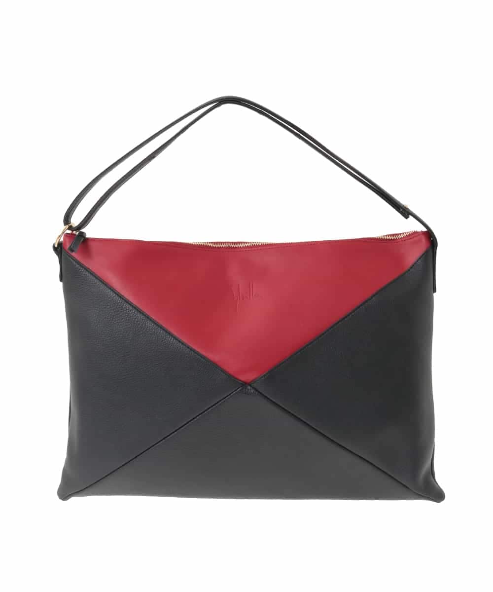 GK5AD01600 Sybilla(シビラ) バイカラーレザーバッグ ブラック