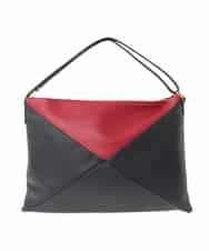 GK5AD01600 Sybilla(シビラ) バイカラーレザーバッグ ブラック