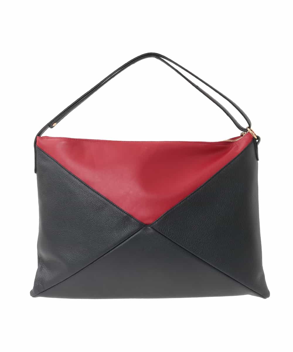 GK5AD01600 Sybilla(シビラ) バイカラーレザーバッグ ブラック