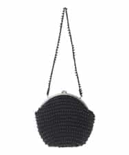 GK5AD02200 Sybilla(シビラ) ニットビーズバッグ ブラック