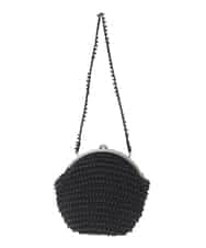 GK5AD02200 Sybilla(シビラ) ニットビーズバッグ ブラック