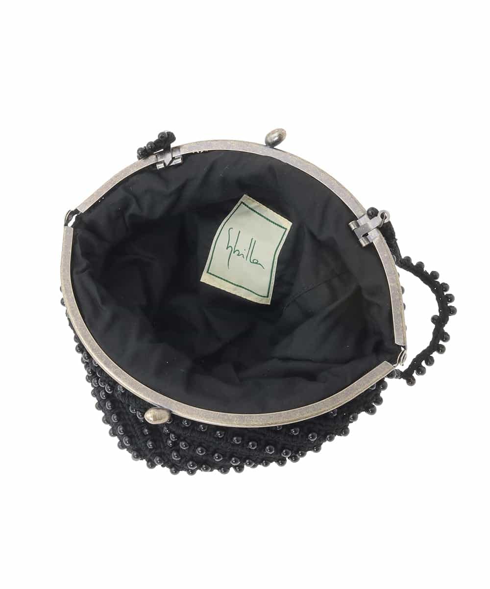 GK5AD02200 Sybilla(シビラ) ニットビーズバッグ ブラック