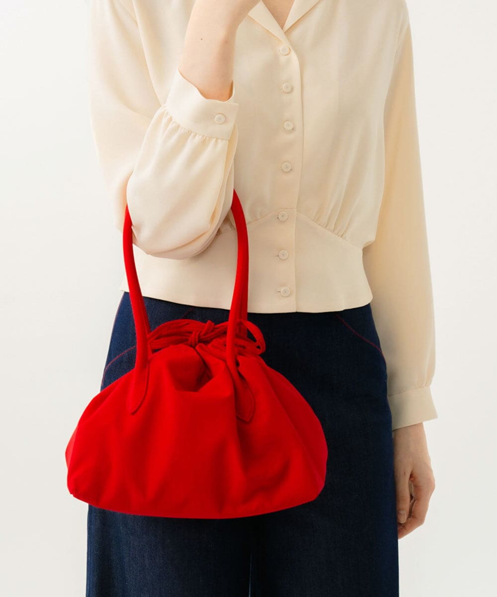 GK5GD01150 Sybilla(シビラ) ナイロン巾着トートバッグ レッド