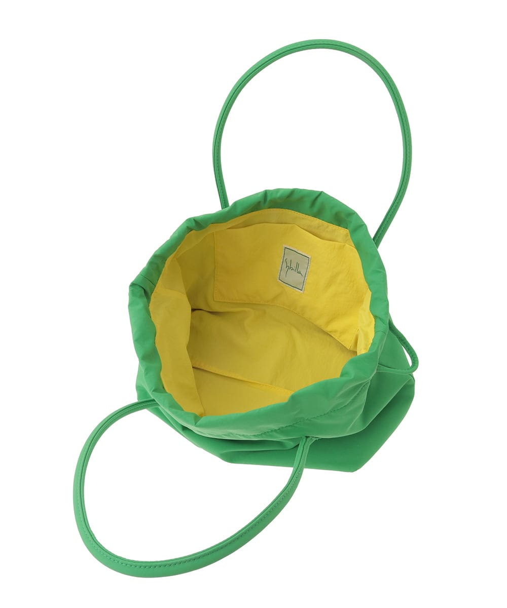 GK5GD01150 Sybilla(シビラ) ナイロン巾着トートバッグ グリーン