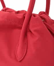 GK5GD01150 Sybilla(シビラ) ナイロン巾着トートバッグ レッド