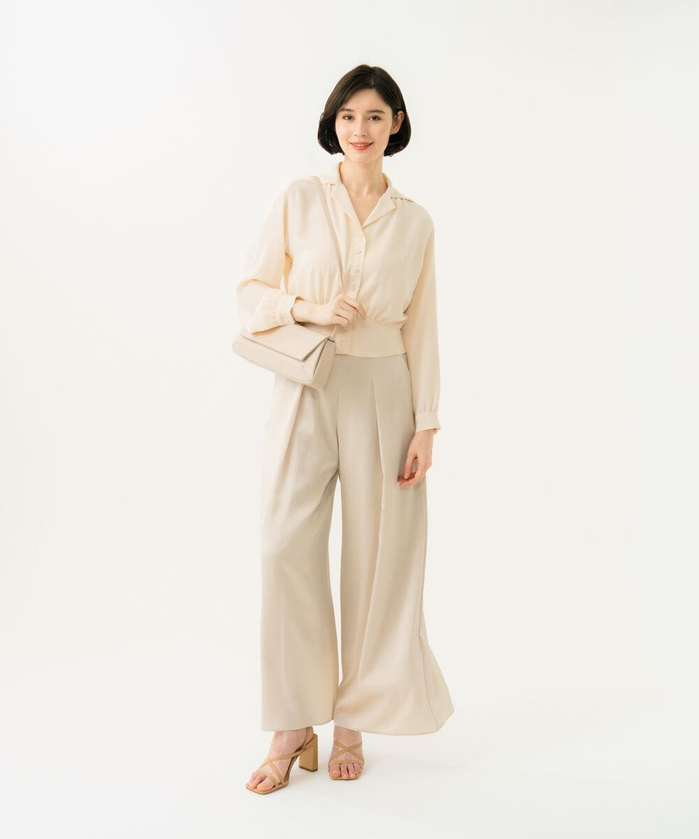 GK5GD02360 Sybilla(シビラ) ワイドスクエアショルダーバッグ アイボリー