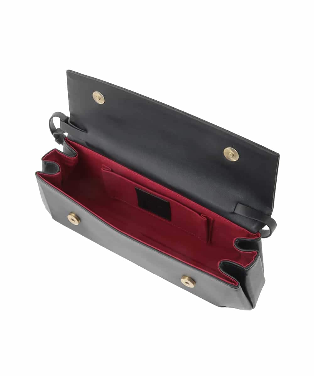 GK5GD02360 Sybilla(シビラ) ワイドスクエアショルダーバッグ ブラック