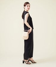 2WAY】ラウンドフォルムレザーバッグ(ショルダーバッグ