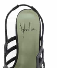 GK6TE01230 Sybilla(シビラ) ミュールパンプス ブラック