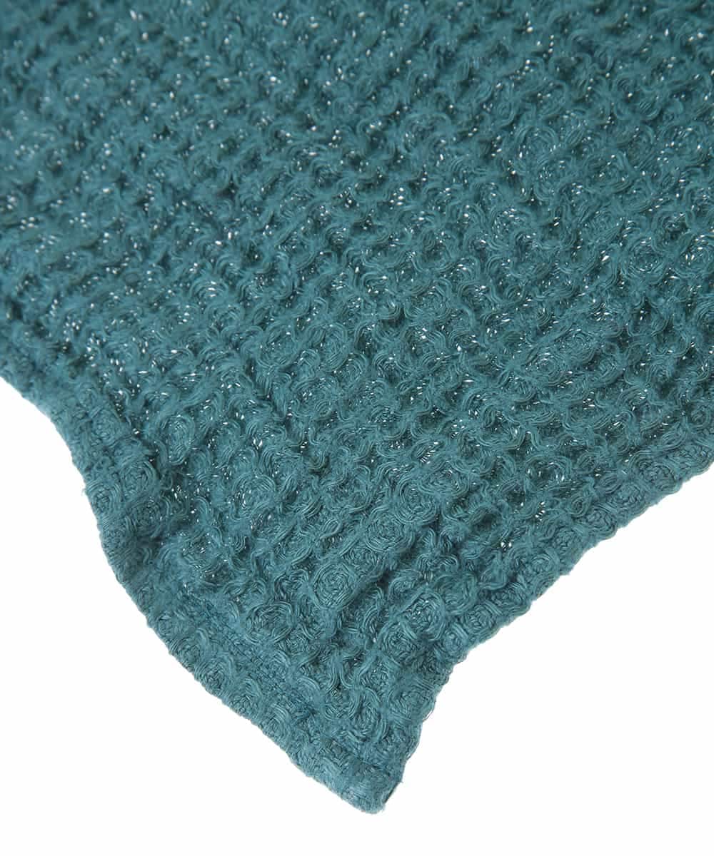 GK9GM02023 Sybilla(シビラ) 【at home sybilla】ワッフルクロス　スモール グリーンブルー