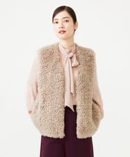 GKJAG01330 Sybilla(シビラ) フェイクファージレ グレージュ