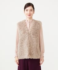 GKJAG01330 Sybilla(シビラ) フェイクファージレ グレージュ