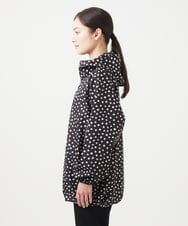 GKYGA02230 Sybilla(シビラ) ドットプリントレインコート ブラック