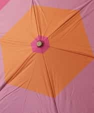 GKYGV02100 Sybilla(シビラ) 【晴雨兼用】マルチカラー折りたたみパラソル ピンク