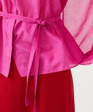 GLBGD01220 S sybilla(エス  バイ シビラ) シアーケープブラウス フューシャピンク