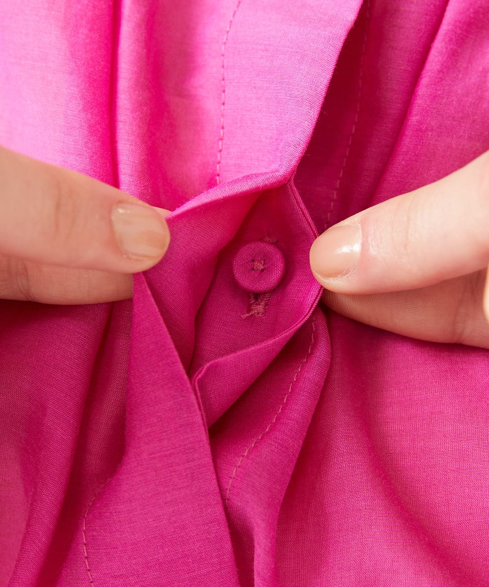 GLBGD01220 S sybilla(エス  バイ シビラ) シアーケープブラウス フューシャピンク