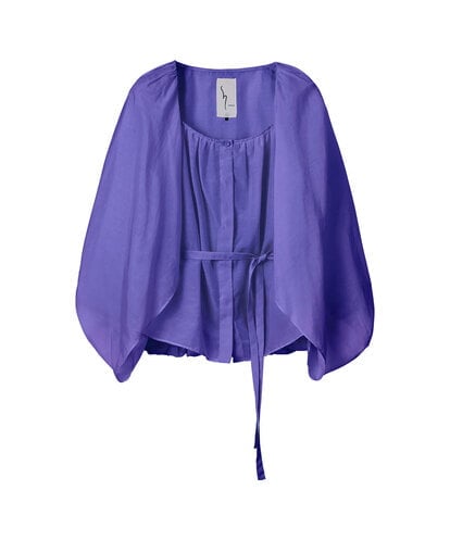 GLBGD01220 S sybilla シアーケープブラウス