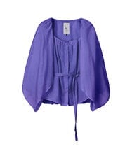 GLBGD01220 S sybilla(エス  バイ シビラ) シアーケープブラウス ブルー