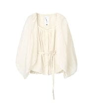 GLBGD01220 S sybilla(エス  バイ シビラ) シアーケープブラウス ホワイト