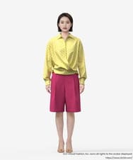 GLBGD02200 S sybilla(エス  バイ シビラ) ドットプリントシャツ イエロー×ピンクドット