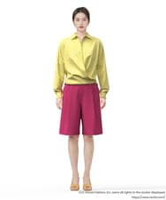 GLBGD02200 S sybilla(エス  バイ シビラ) ドットプリントシャツ イエロー×ピンクドット