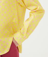 GLBGD02200 S sybilla(エス  バイ シビラ) ドットプリントシャツ イエロー×ピンクドット