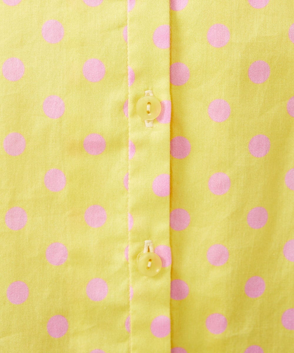 GLBGD02200 S sybilla(エス  バイ シビラ) ドットプリントシャツ イエロー×ピンクドット