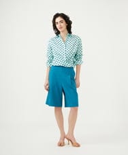 GLBGD02200 S sybilla(エス  バイ シビラ) ドットプリントシャツ アイスブルー×ターコイズドット