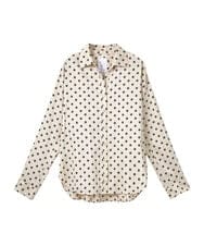 GLBGD02200 S sybilla(エス  バイ シビラ) ドットプリントシャツ ベージュ×スモークブラックドット