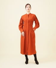 GLEAA02300 S sybilla(エス  バイ シビラ) 【ドラマ着用】テンセルコットンシャツドレス テラコッタ