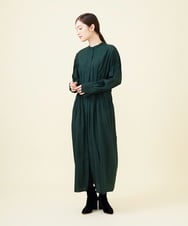 GLEAA02300 S sybilla(エス  バイ シビラ) 【ドラマ着用】テンセルコットンシャツドレス フォレストグリーン